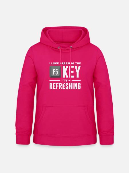 F5 Taste Programmierer - Frauen Hoodie - dunkles Pink