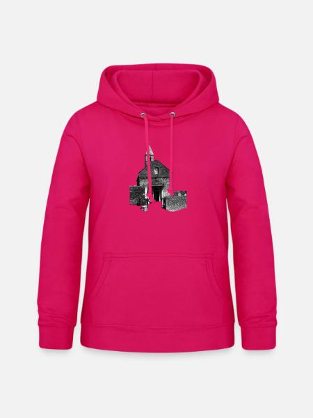 Taize Dorfkirche - Frauen Hoodie - dunkles Pink