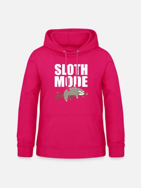 Sloth Mode - Frauen Hoodie - dunkles Pink