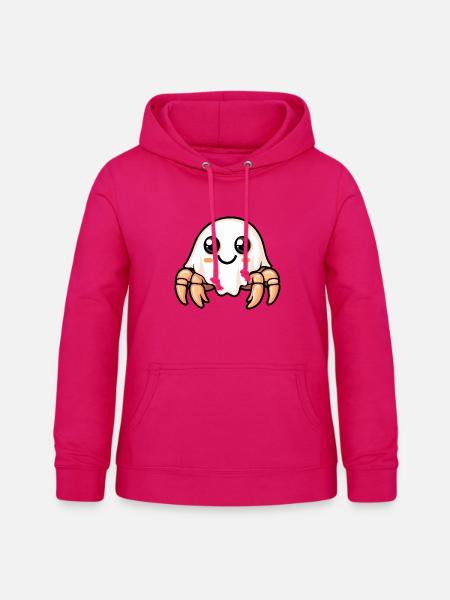 Krebs Krabbe Halloween Geist - Frauen Hoodie - dunkles Pink
