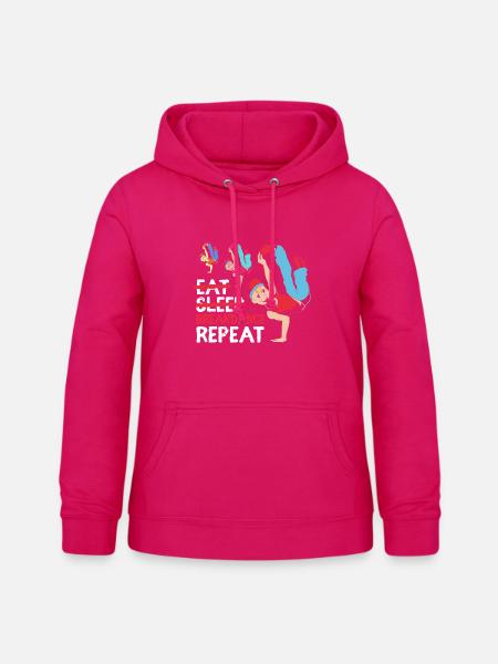 Breakdance - Frauen Hoodie - dunkles Pink