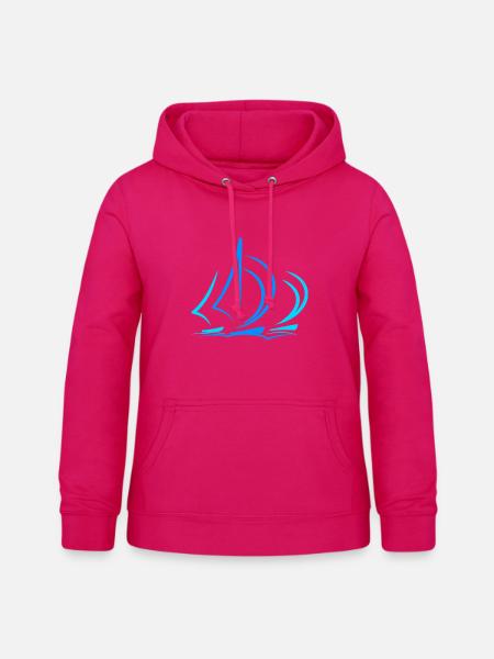 Segelboot Segler Geschenk Kapitän - Frauen Hoodie - dunkles Pink