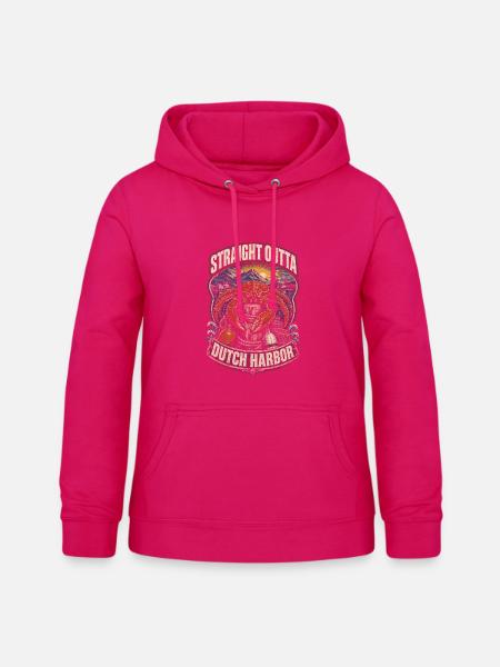 Alaska Königskrabben Dutch Harbor - Frauen Hoodie - dunkles Pink