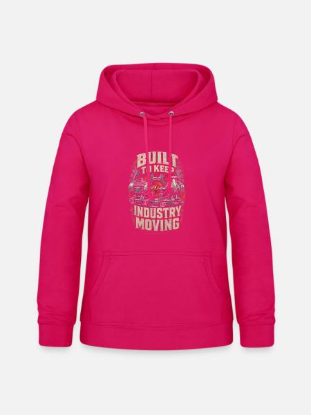 Industriemechaniker Maschinenmonteur - Frauen Hoodie - dunkles Pink