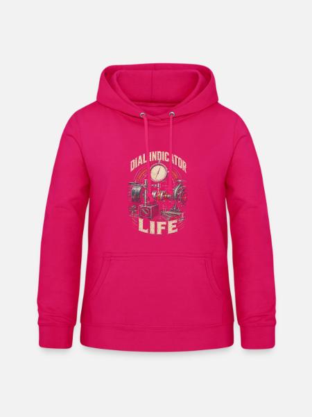 Industriemechaniker Dial Indicator Life - Frauen Hoodie - dunkles Pink
