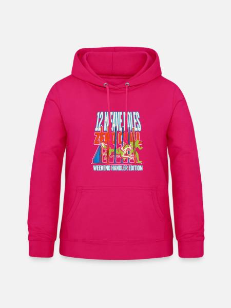 Hunde-Agility 12 Weave Poles Zero Chill - Frauen Hoodie - dunkles Pink