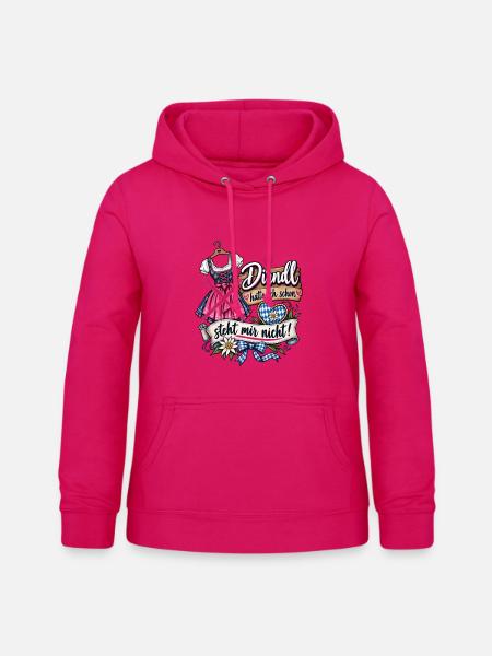 Volksfest Dirndl hatte ich schon  - Frauen Hoodie - dunkles Pink