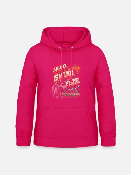 Tontaubenschießen Lead Swing Fire - Frauen Hoodie - dunkles Pink
