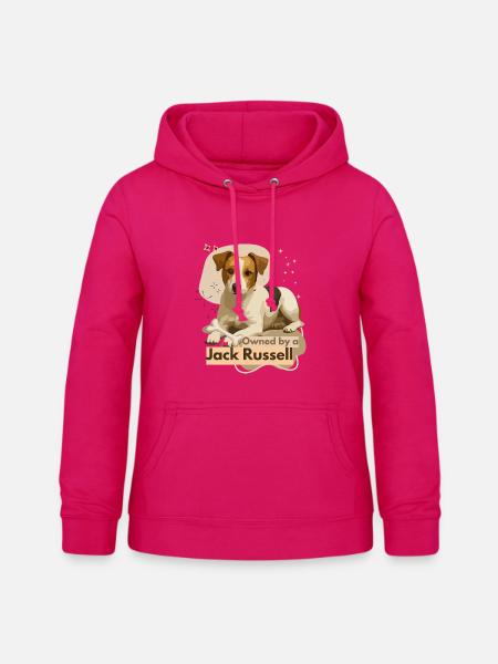 Jack Russell Treue Hundemotiv - Frauen Hoodie - dunkles Pink