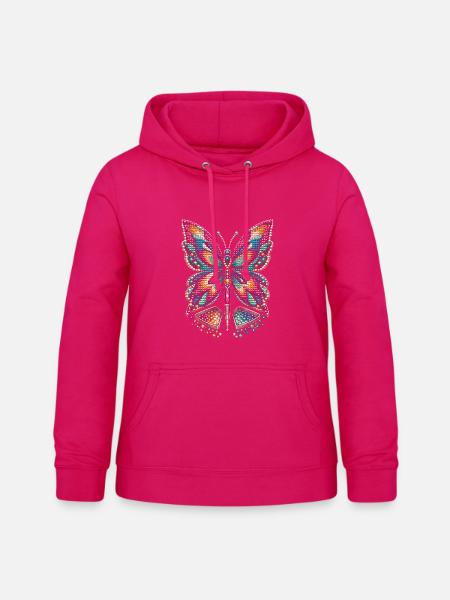 Diamond Painting - Frauen Hoodie - dunkles Pink