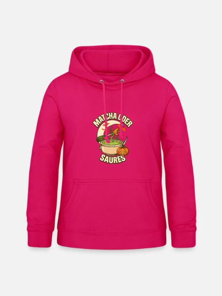Freches Matcha oder Saures Halloween - Frauen Hoodie - dunkles Pink