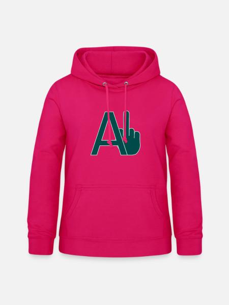 AI - Frauen Hoodie - dunkles Pink