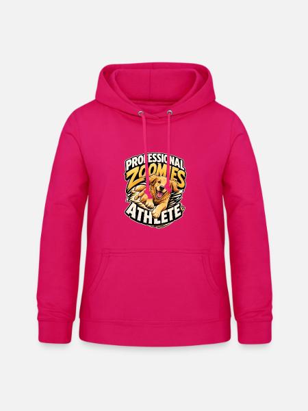 Golden Retriever - Frauen Hoodie - dunkles Pink