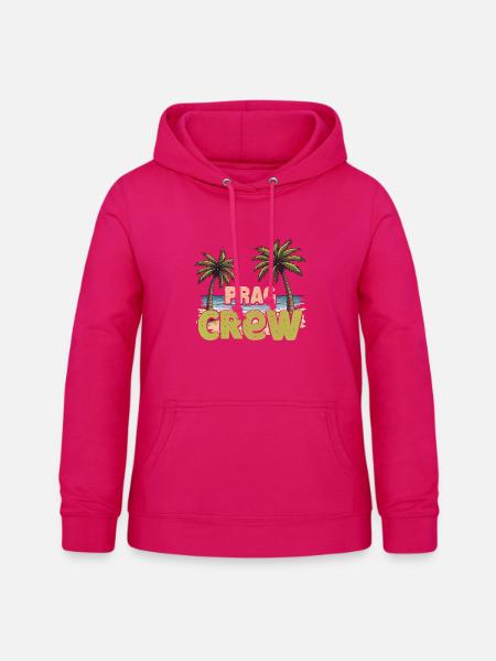 Prag Crew - Frauen Hoodie - dunkles Pink