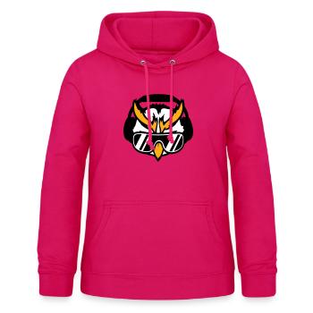 DJ Eule Sonnenbrille Kopfhörer Musik Club Party - Frauen Hoodie - dunkles Pink - Vorne - AI Model Female 172 light (172cm)