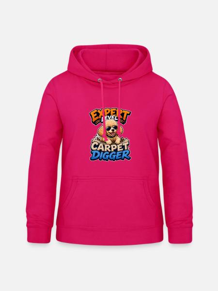 Pudel - Frauen Hoodie - dunkles Pink