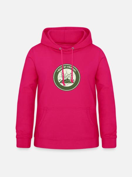Wurmkompost: Eigenständige Erde - Frauen Hoodie - dunkles Pink