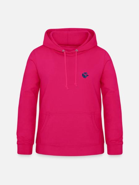 Whale - Frauen Hoodie - dunkles Pink