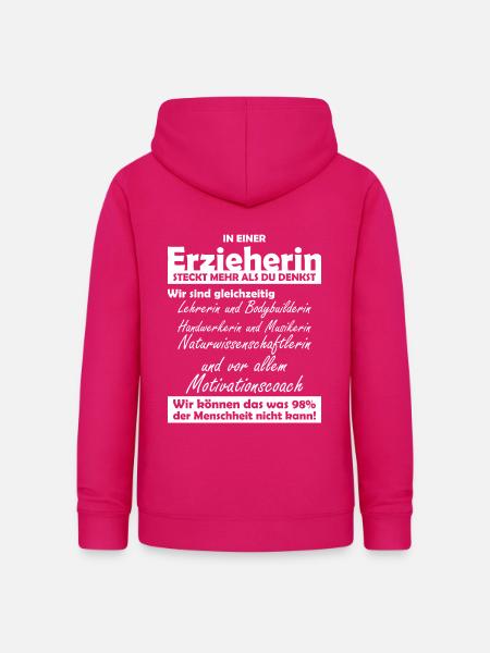Erzieherin - Frauen Hoodie - dunkles Pink