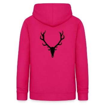 cerf - Sweat à capuche Femme - rubis - Dos - AI Model Female 172 light (172cm)