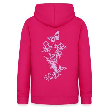 Chardon - couleur design sélectionnable - Sweat à capuche Femme - rubis - Dos - AI Model Female 172 light (172cm)