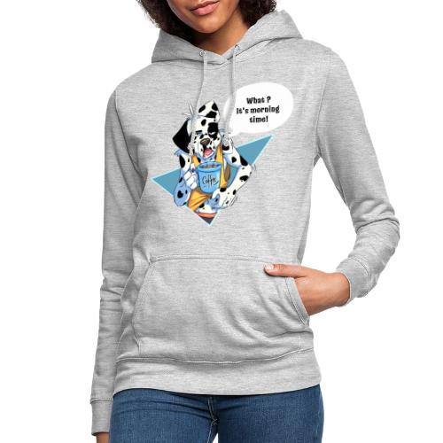 Dalmatian with his morning coffee - Women's Hoodie