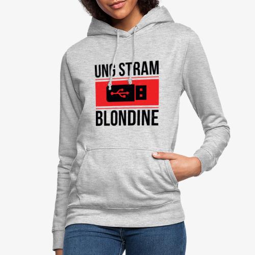 Ung Stram Blondine - Sort - Dame hoodie