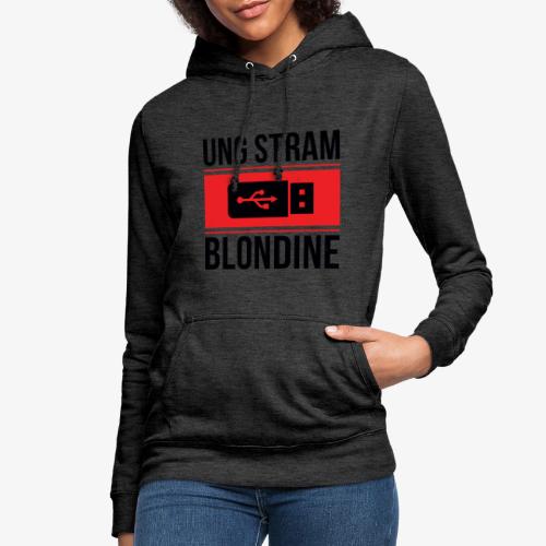 Ung Stram Blondine - Sort - Dame hoodie
