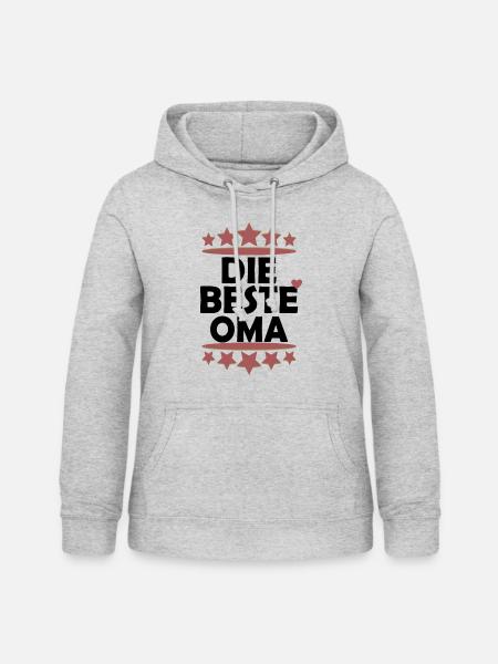 Beste Oma - Frauen Hoodie - Hellgrau meliert
