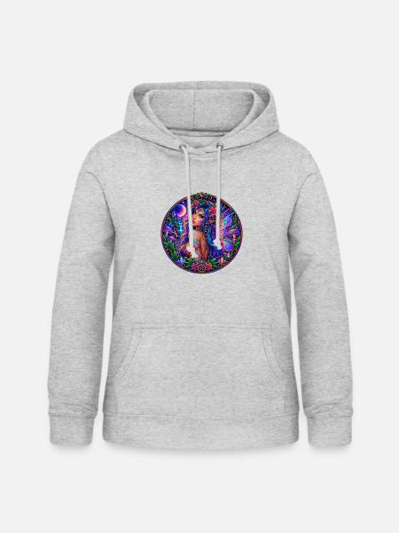 Elfe - Frauen Hoodie - Hellgrau meliert