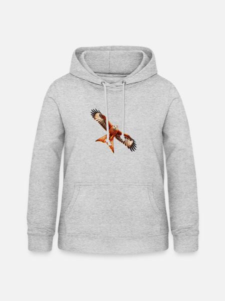 Roter Milan - Frauen Hoodie - Hellgrau meliert