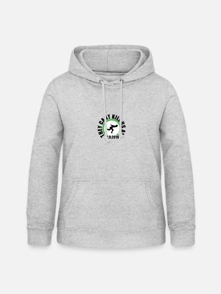 Area 51 Run - Frauen Hoodie - Hellgrau meliert