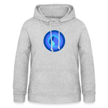 Wasser - Frauen Hoodie - Hellgrau meliert - Vorne - AI Model Female 172 light (172cm)