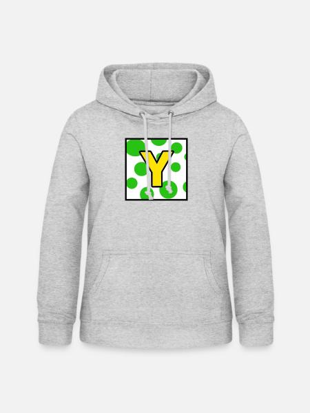 Yoshi - Frauen Hoodie - Hellgrau meliert