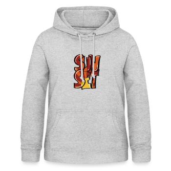 SunSet - Frauen Hoodie - Hellgrau meliert - Vorne - AI Model Female 172 light (172cm)
