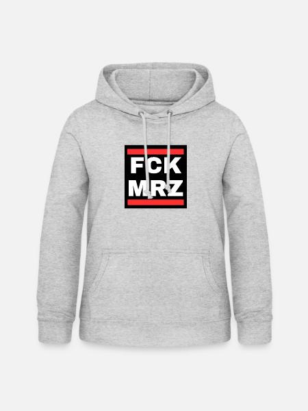 FCKMRZ - Frauen Hoodie - Hellgrau meliert