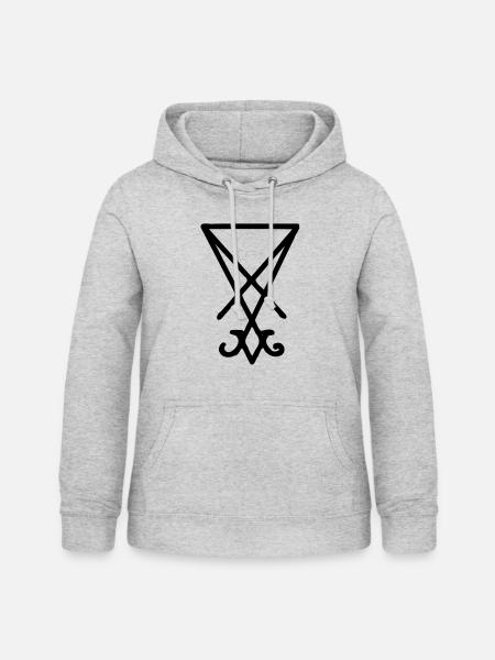 Das Siegel Luzifers - Frauen Hoodie - Hellgrau meliert