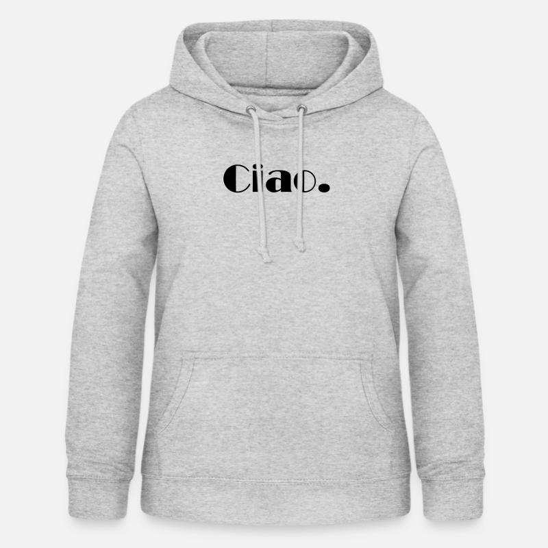 Ciao - Sweat à capuche Femme - gris clair chiné