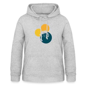 Rummel rollercoaster - Frauen Hoodie - Hellgrau meliert - Vorne - AI Model Female 172 light (172cm)