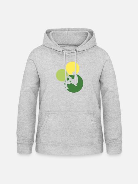 Leseratte Autor - Frauen Hoodie - Hellgrau meliert