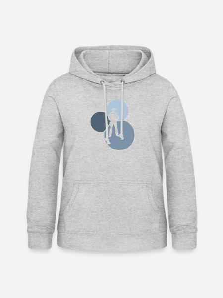 Western Sattel - Frauen Hoodie - Hellgrau meliert