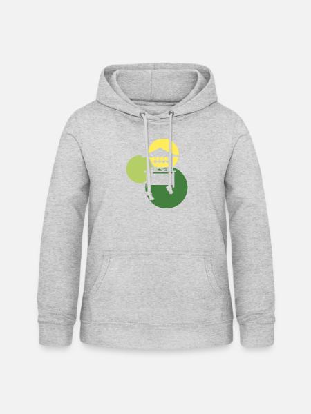 Imbiss Mahlzeit - Frauen Hoodie - Hellgrau meliert