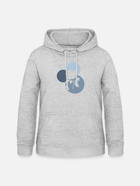 Floristik Gießkanne Gartenbau - Frauen Hoodie - Hellgrau meliert