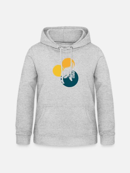 Achterbahn Rummel Maßkrug - Frauen Hoodie - Hellgrau meliert