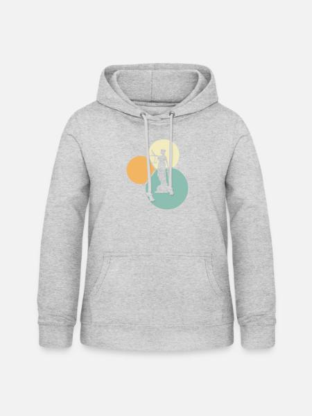 Gericht Richter - Frauen Hoodie - Hellgrau meliert