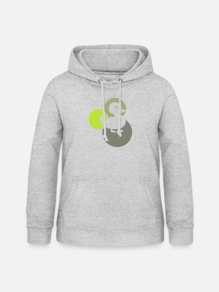 Entchen Quak Watscheln - Frauen Hoodie - Hellgrau meliert