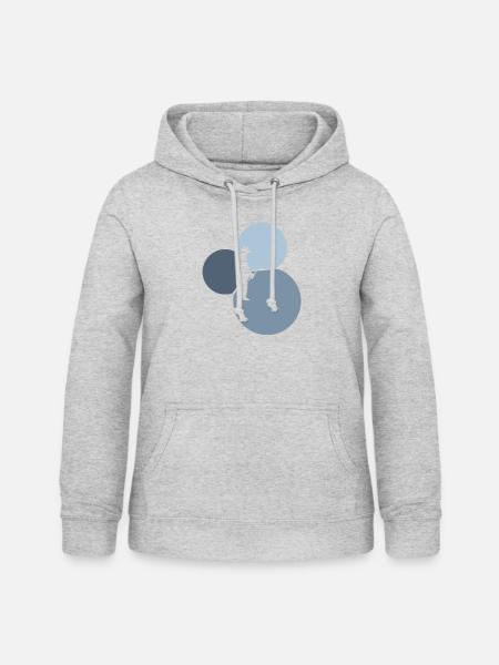Fischerei Fischen - Frauen Hoodie - Hellgrau meliert