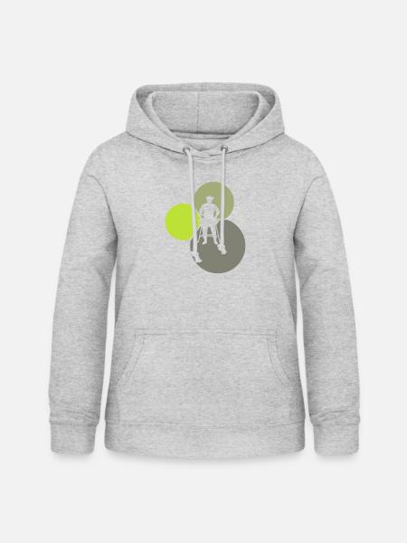BBQ Grillmeister Grillen - Frauen Hoodie - Hellgrau meliert