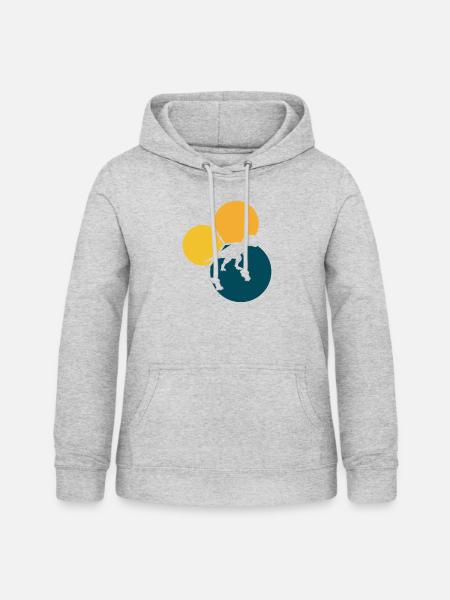 Dinosaurs Dinosaurier Fossil - Frauen Hoodie - Hellgrau meliert