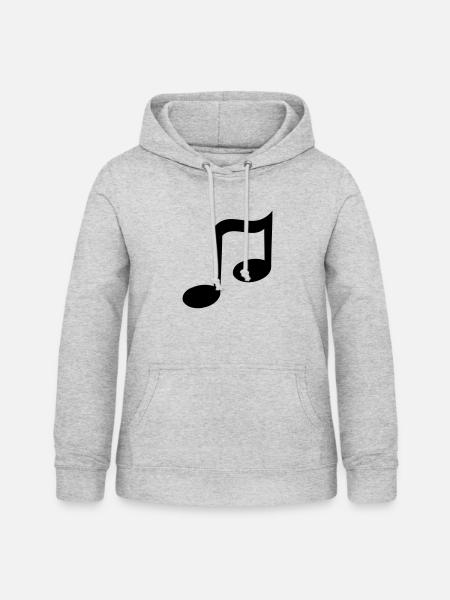 Note - Frauen Hoodie - Hellgrau meliert